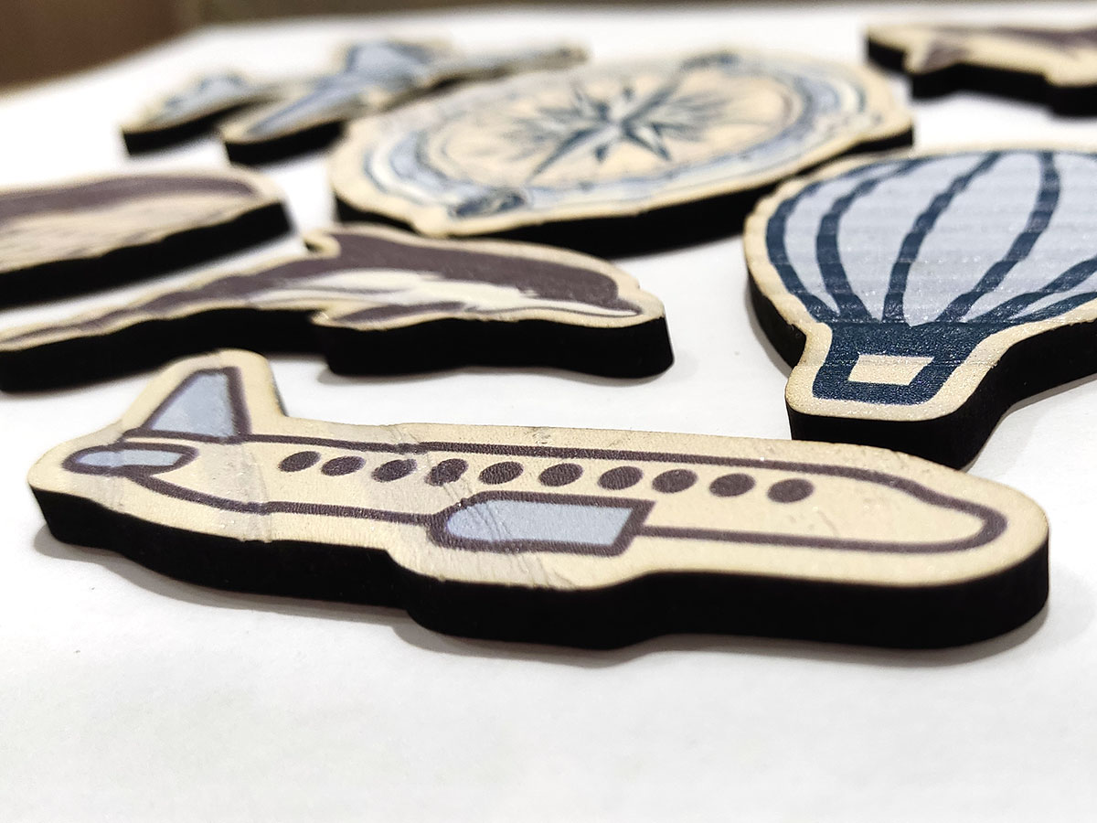 Фигурки из дерева, набор №3