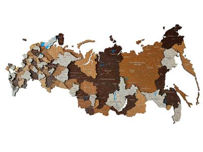 Карта России Борнео Браун