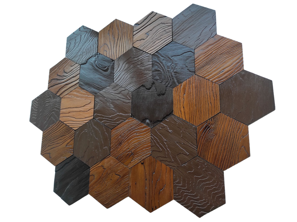 "Гексагон" стеновая панель