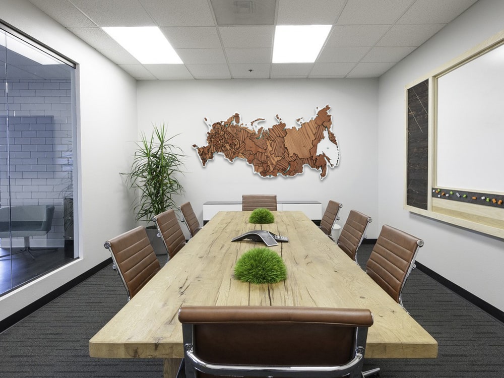 Карта России Сибирская тайга