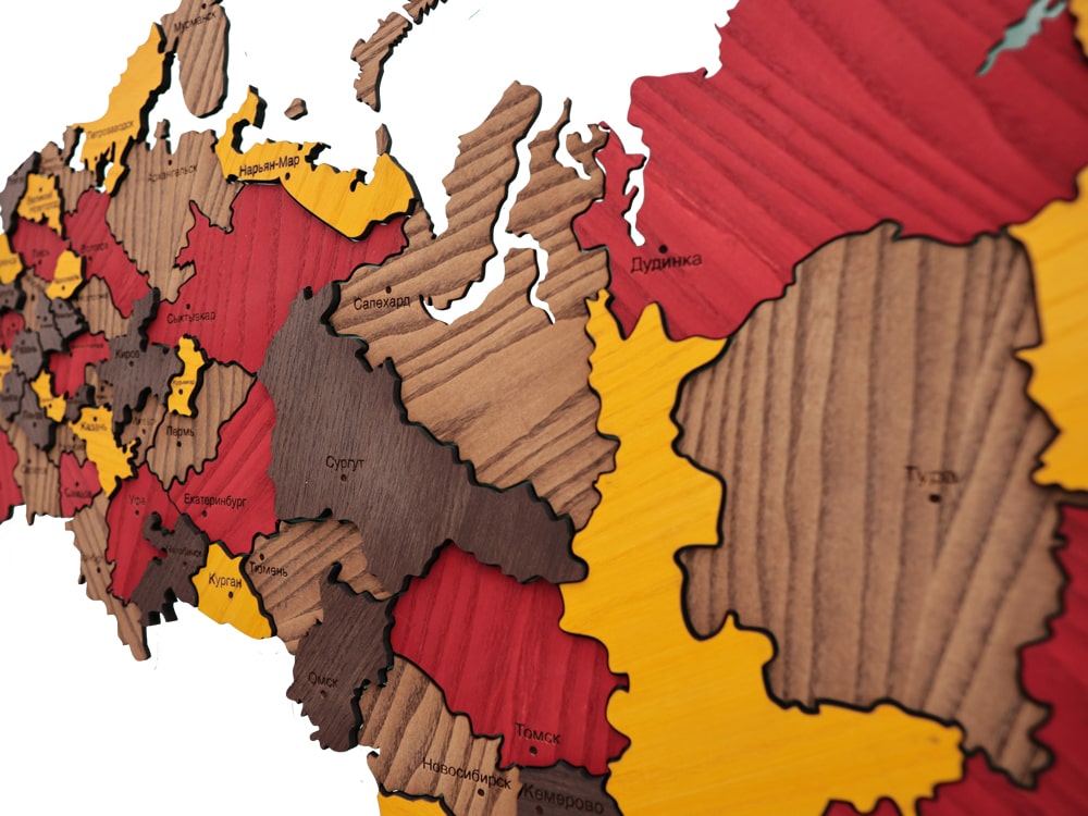 Карта России Лапландский лес