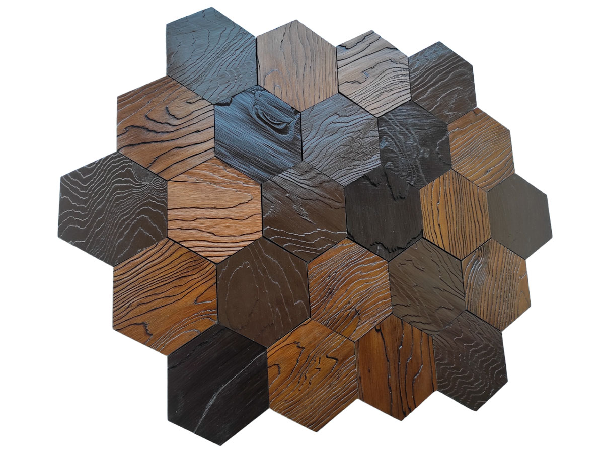 "Гексагон" стеновая панель